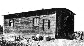 A shack belonging to a subject family in the North Platte Valley report