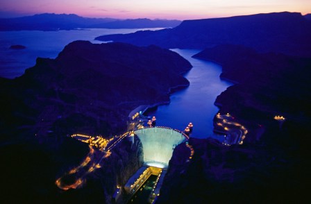 Hoover Dam in Twilight